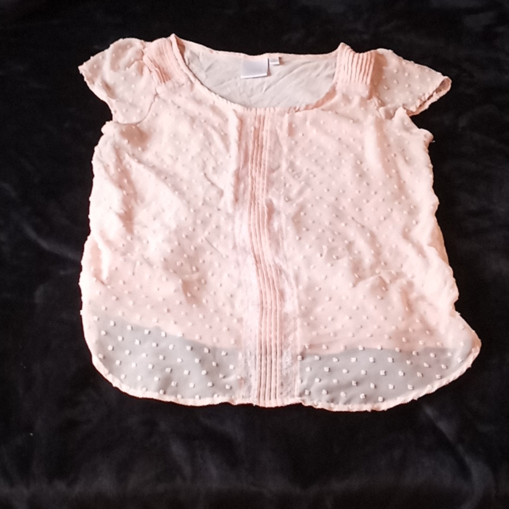 women's size medium baby pink dress shirt.